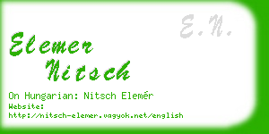 elemer nitsch business card